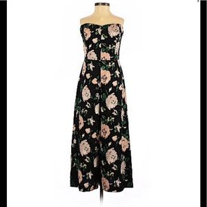 Club Monaco black-tie floral jumpsuit